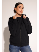 Breeth Travel Wear Cotton Ladies Black hoodie