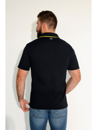 Breeth Cotton Travel Clothing Mens Black Polo Shirt