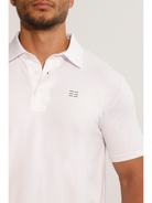 Breeth Cotton Travel Clothing Mens White Polo Shirt