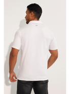 Breeth Cotton Travel Clothing Mens White Polo Shirt