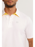 Breeth Cotton Travel Clothing Mens White Polo Shirt