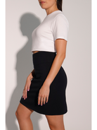 Breeth Breathable Comfortable Cotton Womens Corporate Formal Travel Skirt Black