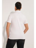 Breeth Cotton Travel Clothing Ladies White Polo Shirt