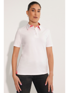 Breeth Cotton Travel Clothing Ladies White Polo Shirt