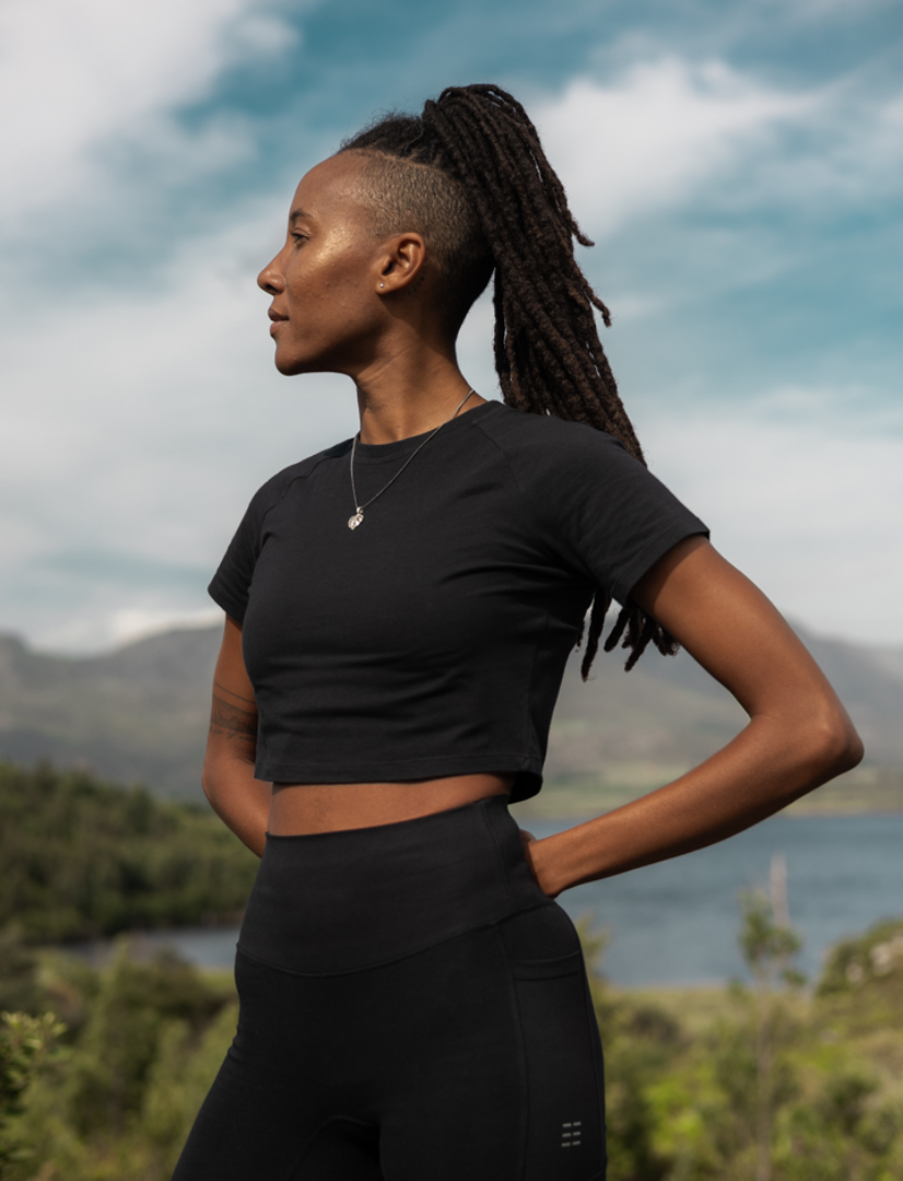 Short Sleeve Cotton Crop Top