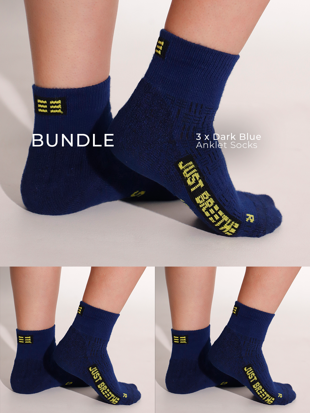 Anklet Coolmax Socks 3-Pack Bundle