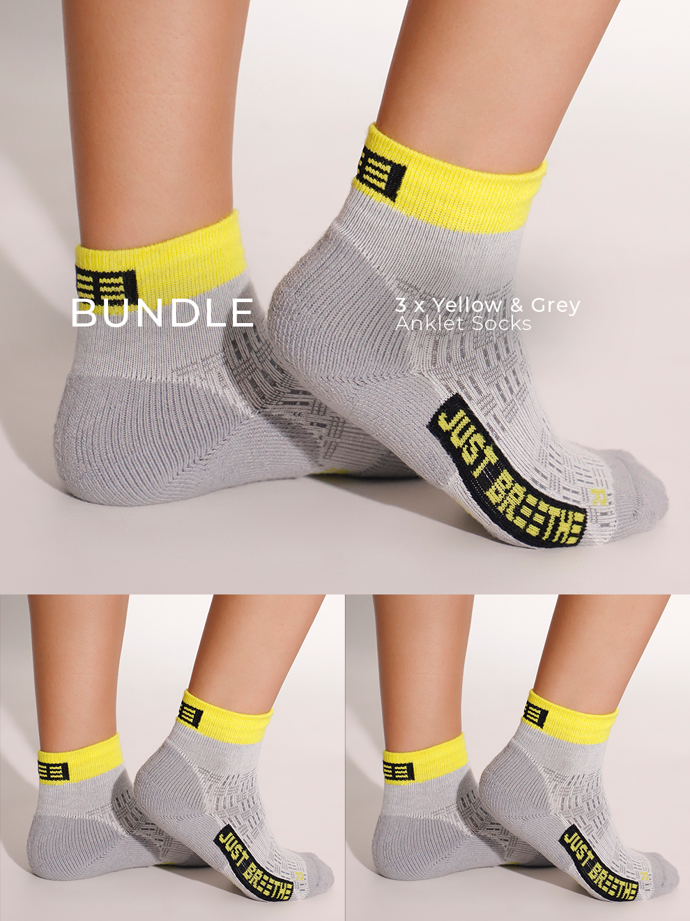 Anklet Coolmax Socks 3-Pack Bundle
