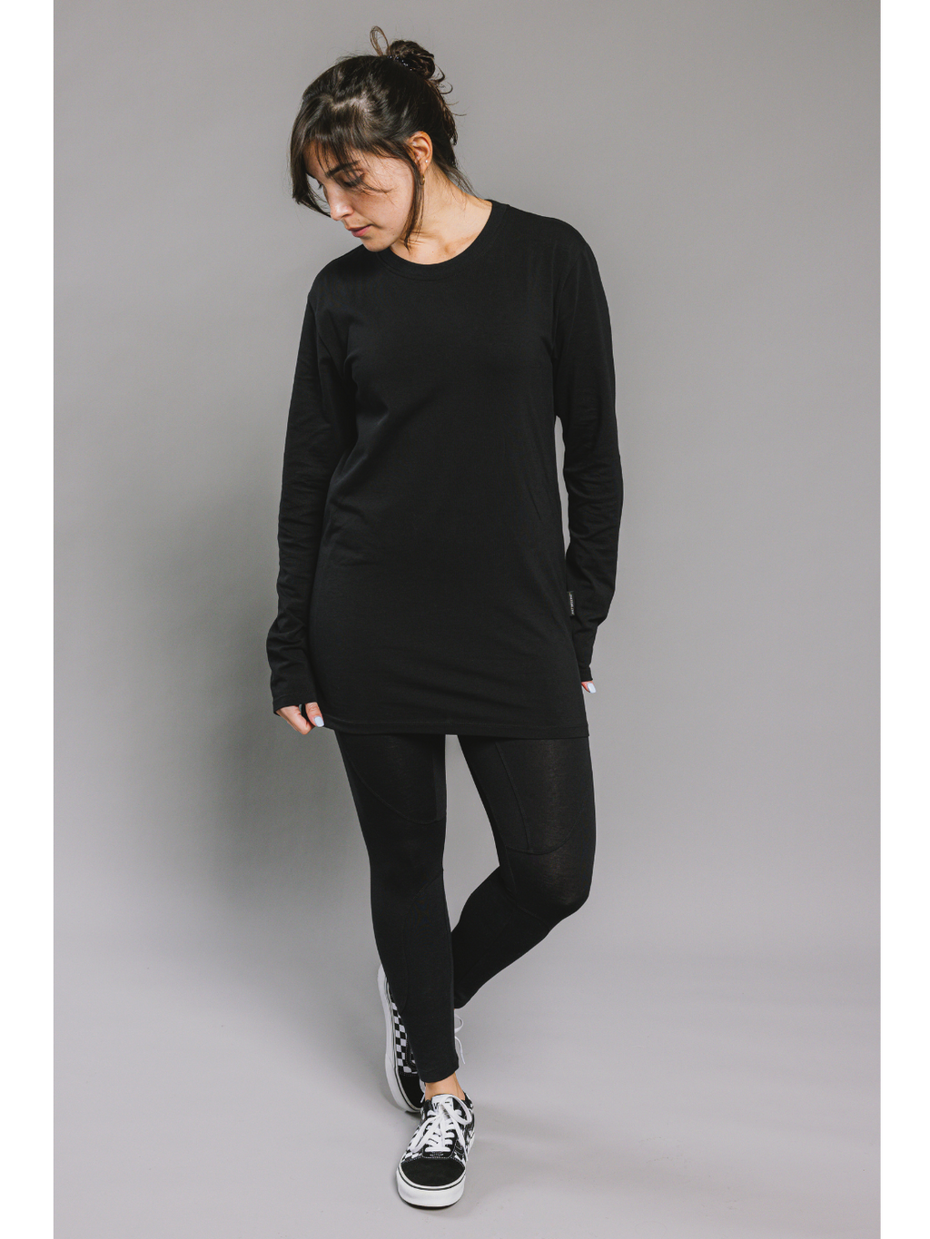 Extra Length Long Sleeve Cotton T-Shirt