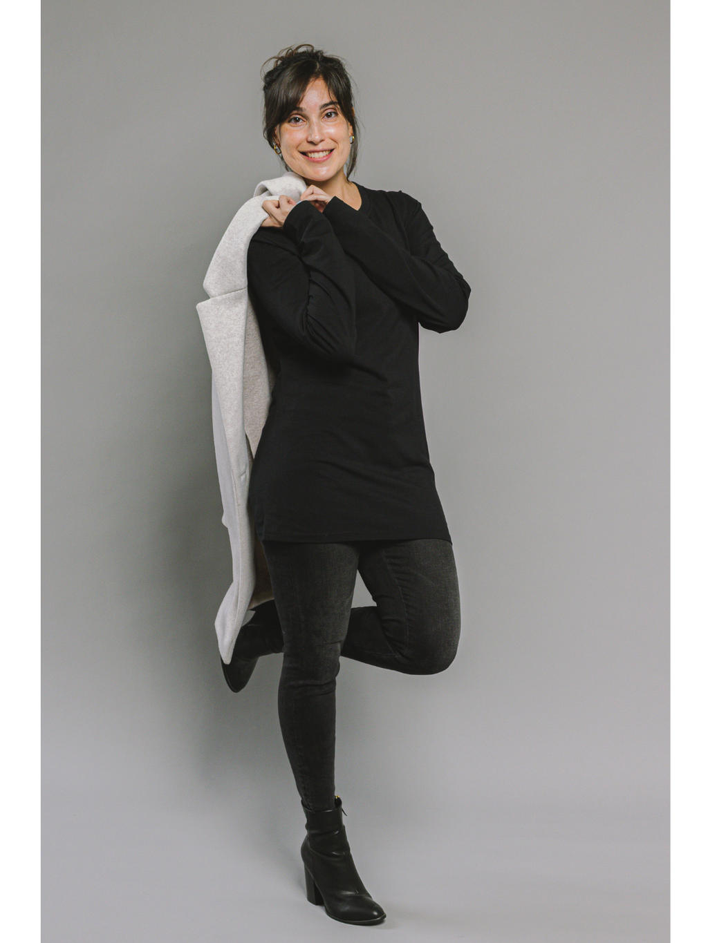 Extra Length Long Sleeve Cotton T-Shirt