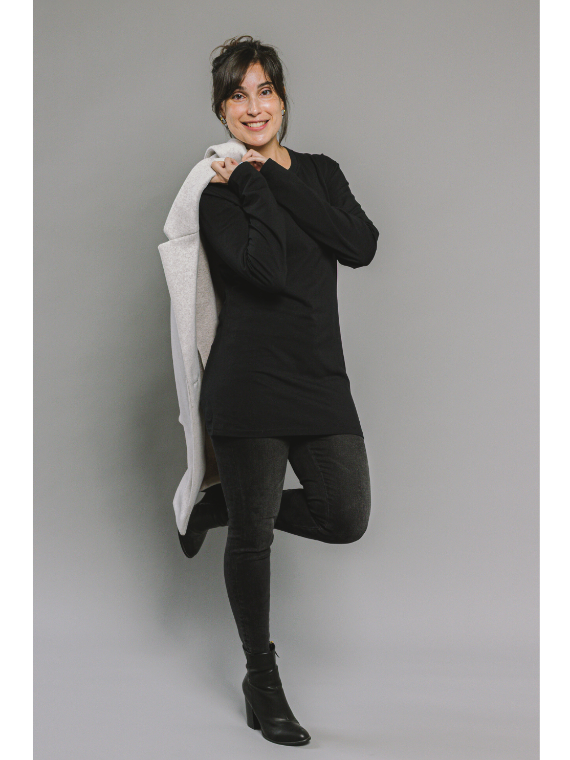 Extra Length Long Sleeve Cotton T-Shirt