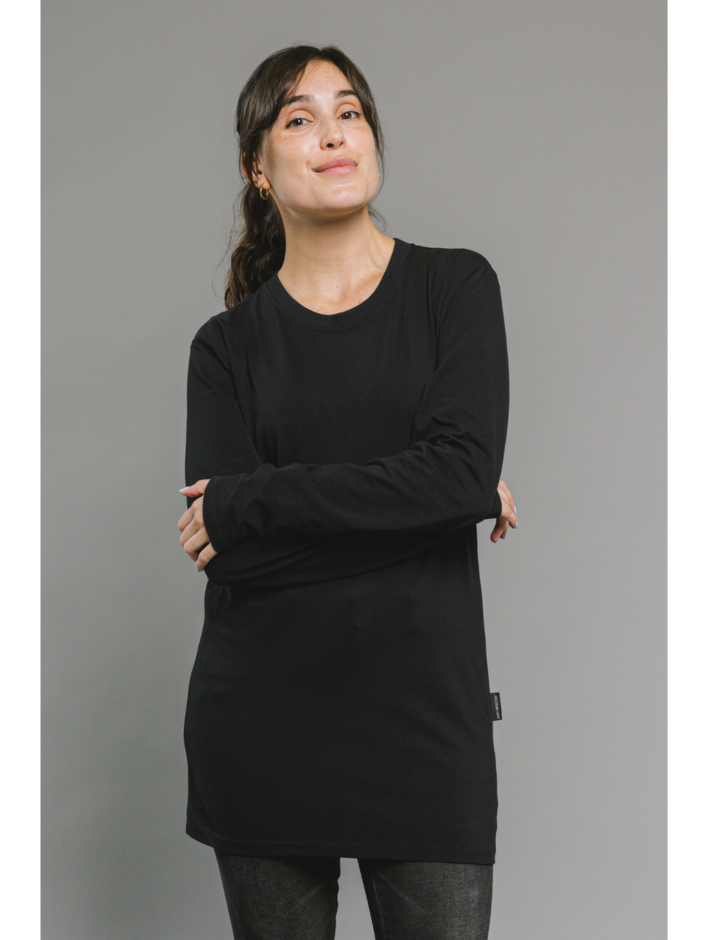 Extra Length Long Sleeve Cotton T-Shirt