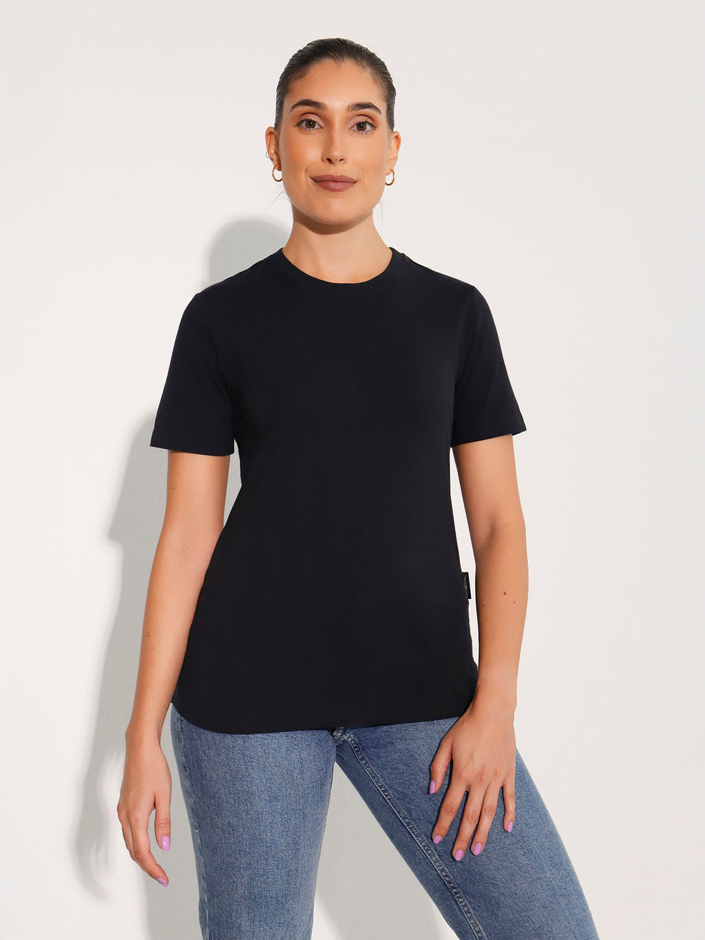 Women's Plain Short Sleeve Cotton T-Shirt