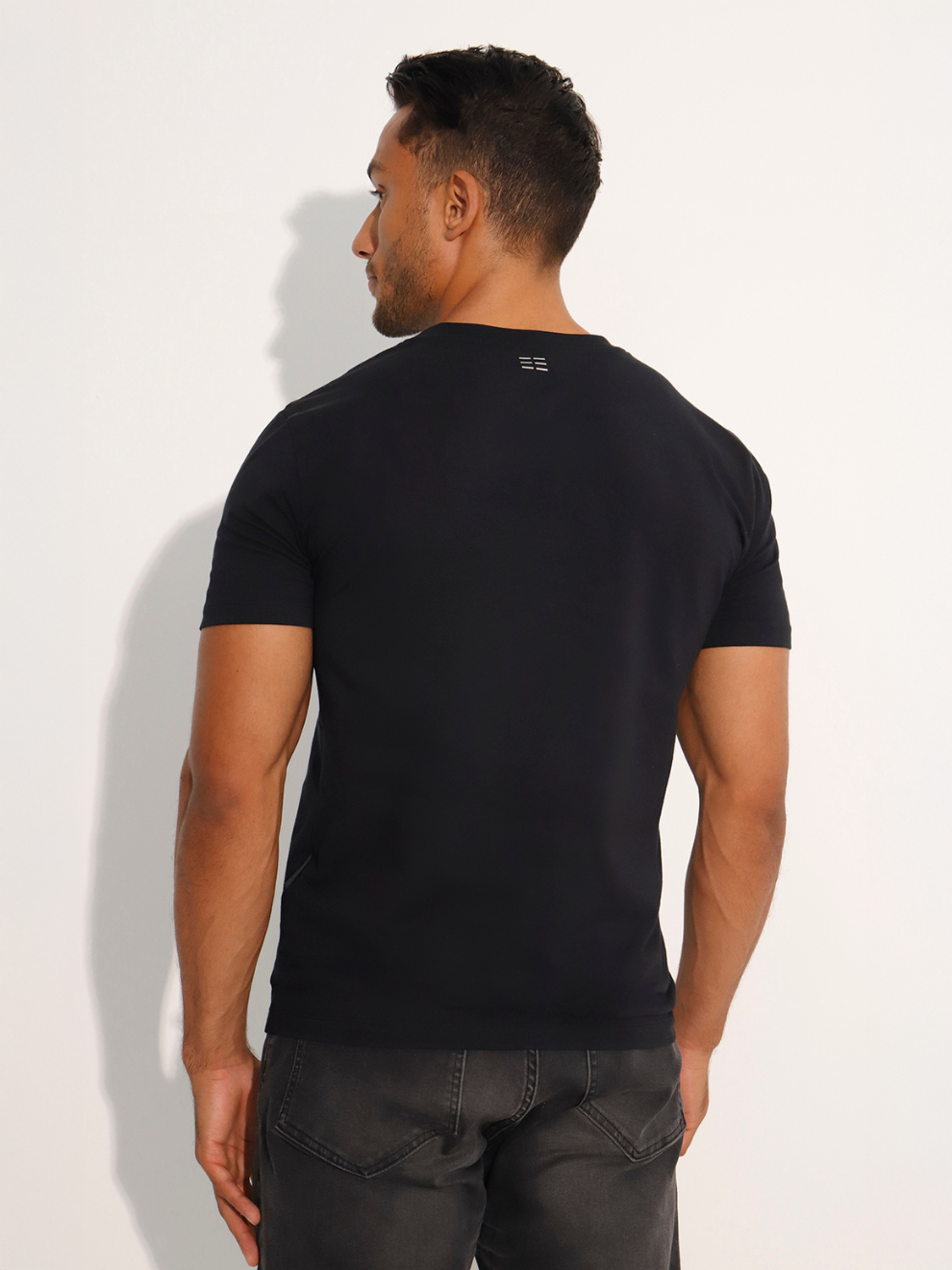 Men's Plain Short Sleeve Cotton T-Shirt