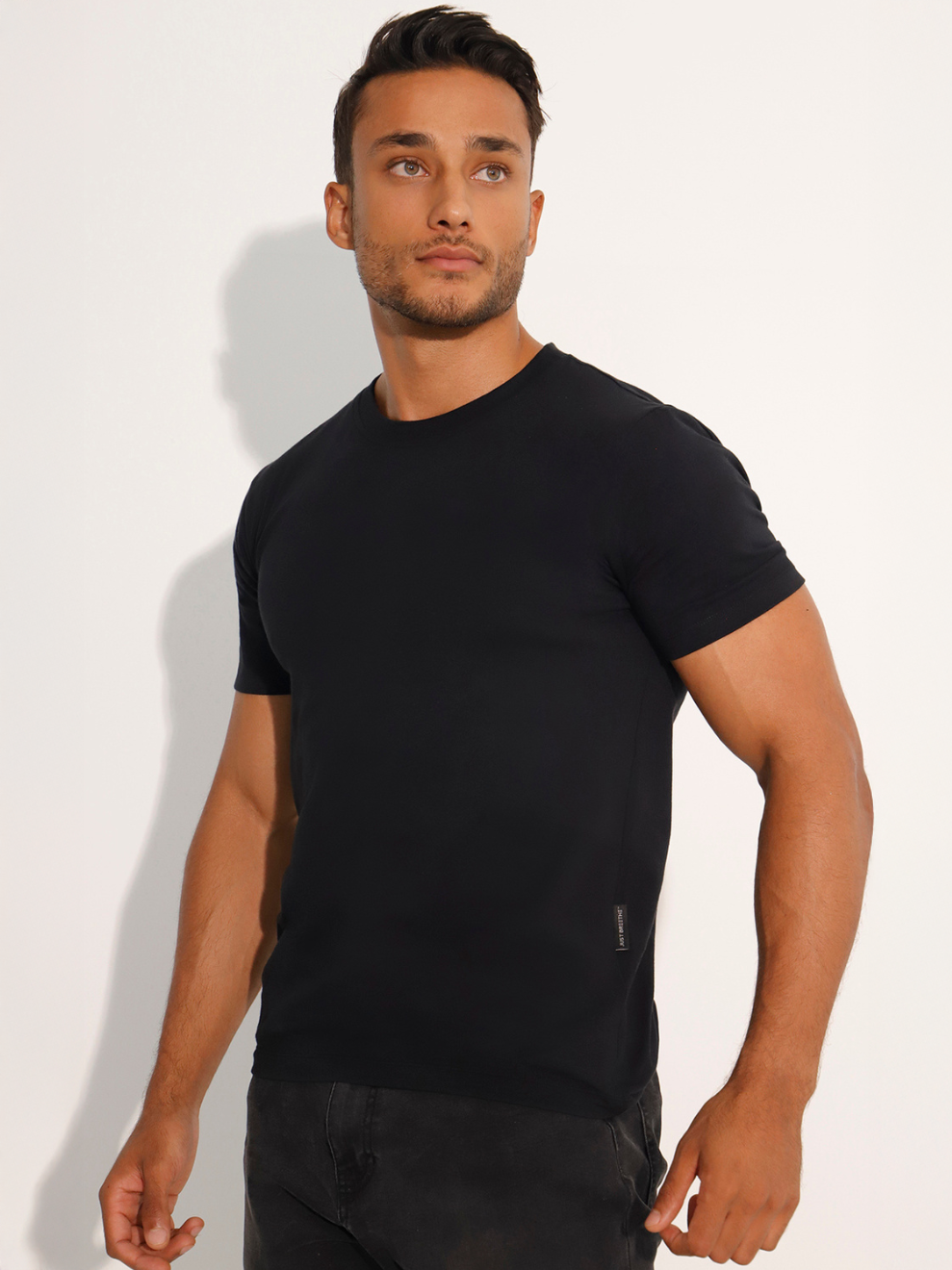 Men's Plain Short Sleeve Cotton T-Shirt