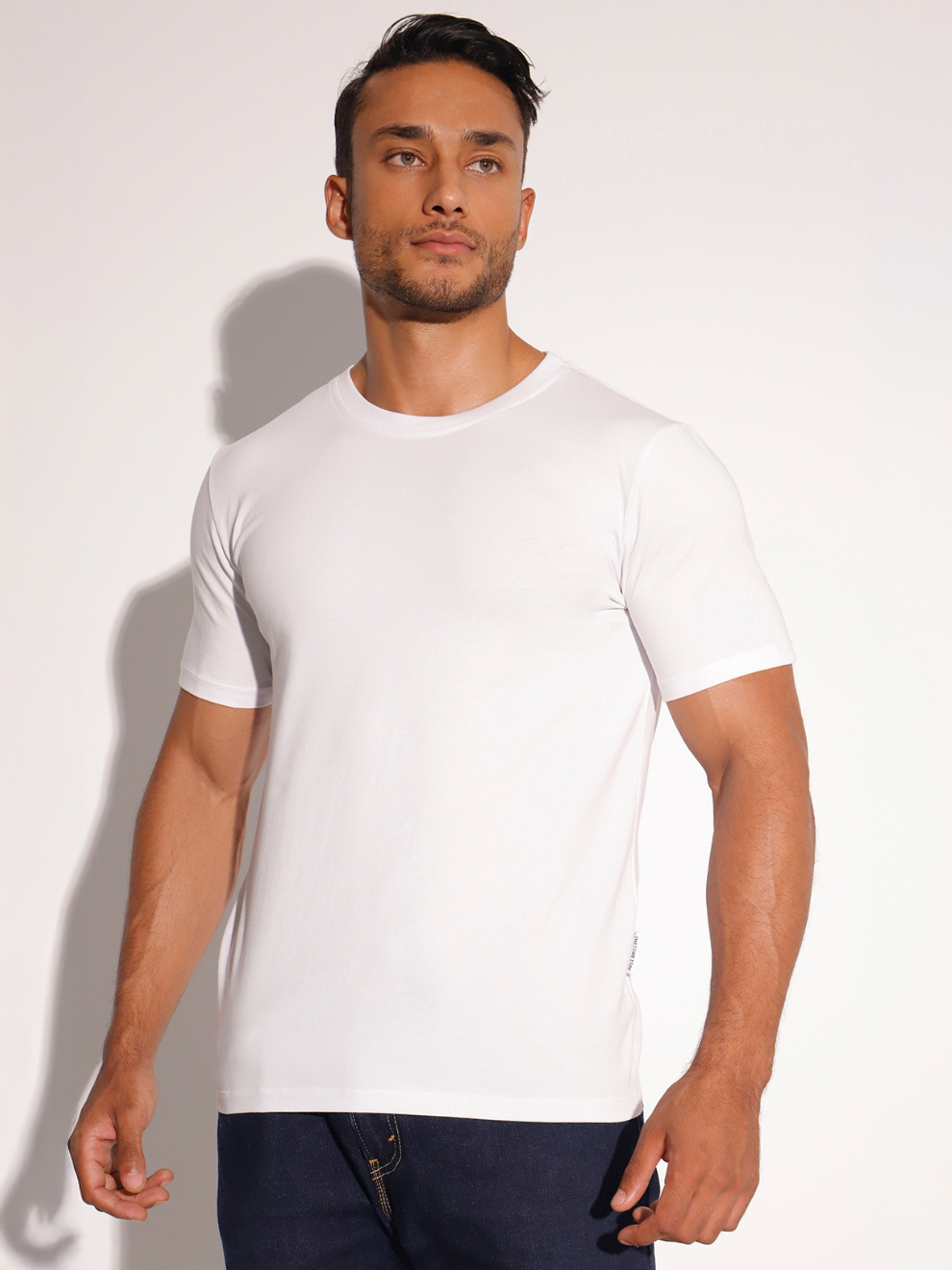 Men's Plain Short Sleeve Cotton T-Shirt