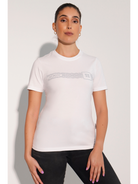 Breeth comfortable cotton womens short sleeve T-shirt in white