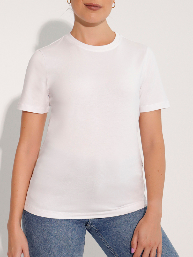 Plain short sleeve t shirts women's online