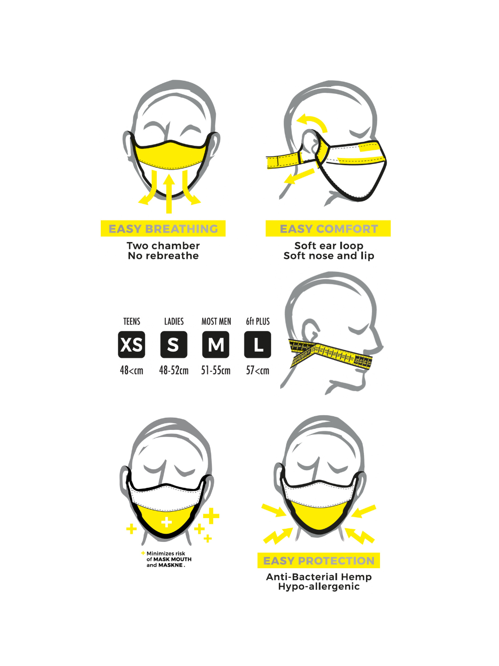 Air Hemp Cloth Face Mask