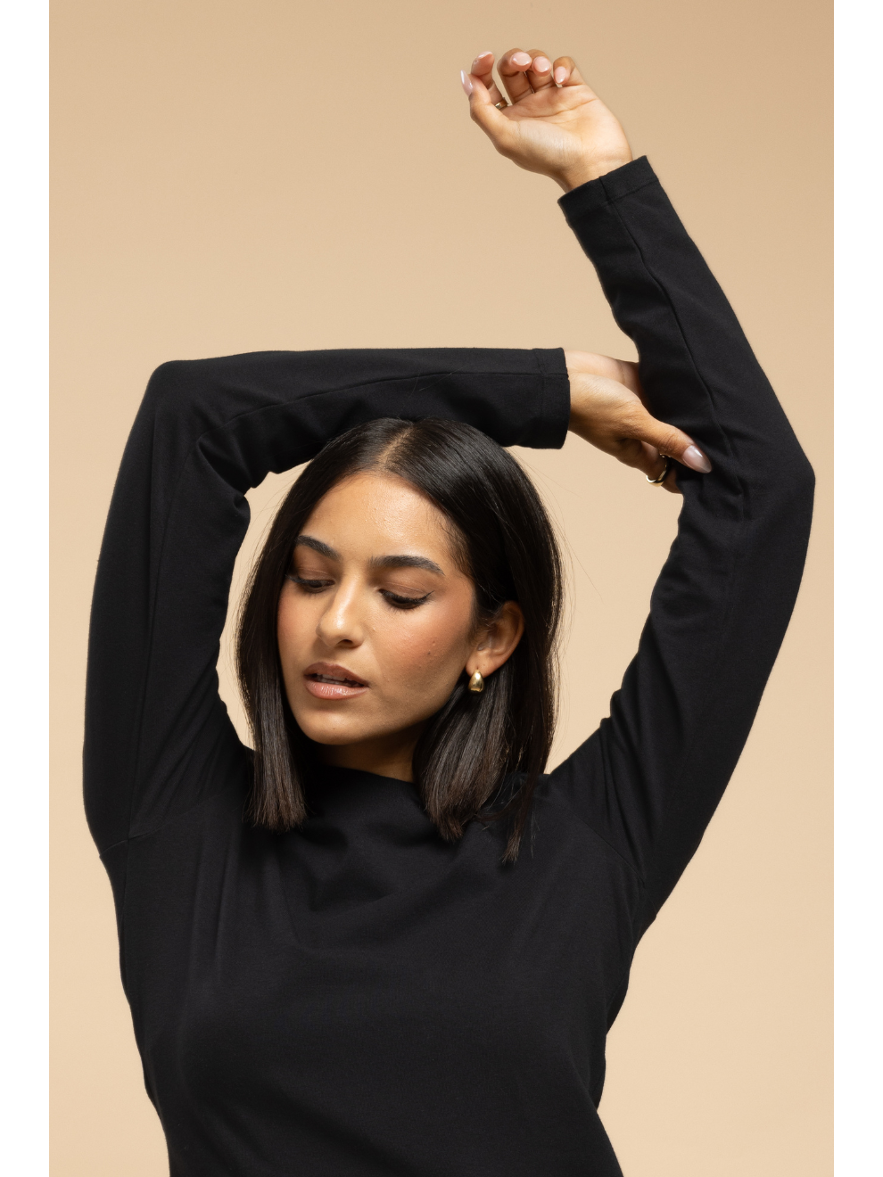 Women's Plain Long Sleeve Cotton T-Shirt