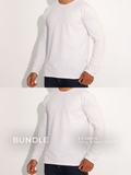Men's Long Sleeve T-Shirt 2-Pack Bundle - Plain