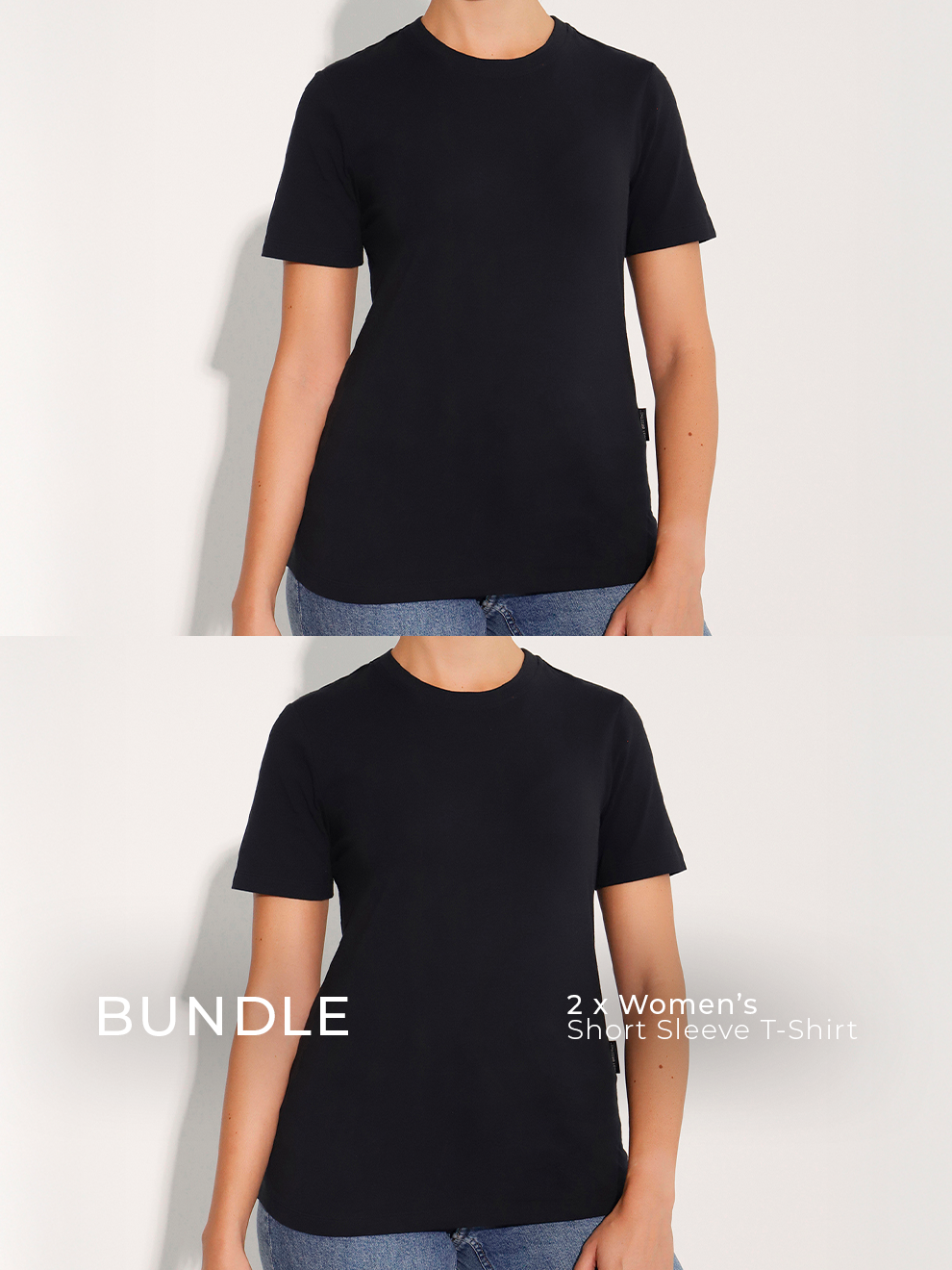 Women's Short Sleeve T-Shirt Bundle - Plain